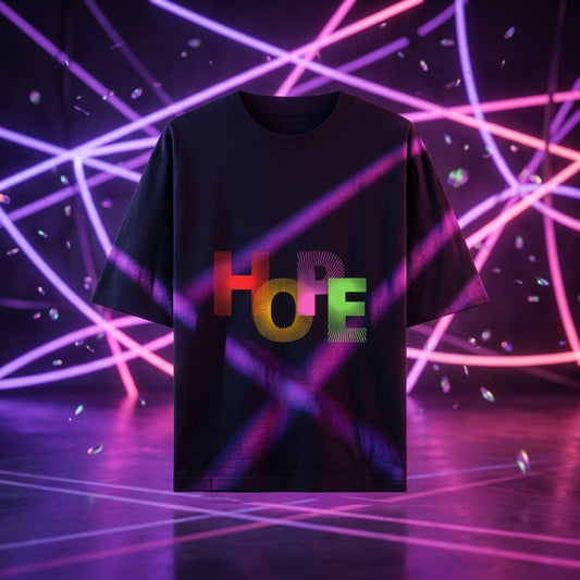 Hope Motivational Unisex Oversized Tee | Trendy Graphic Cotton T-Shirt India