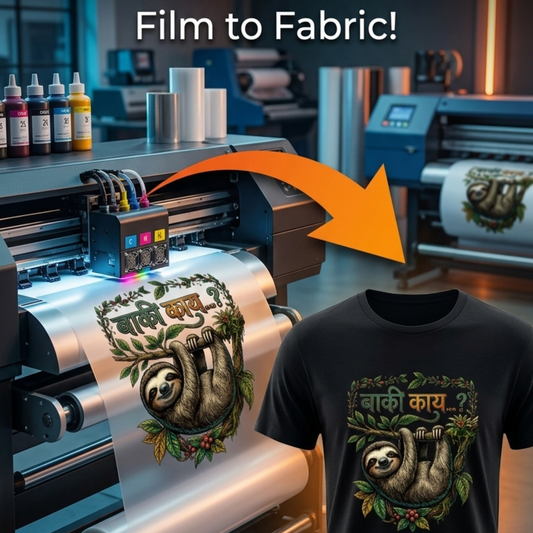 बाकी काय...? Sloth Graphic Oversized T-Shirt | Marathi Funny Tee