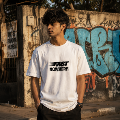 Fast Going Nowhere Graphic Tee – Unisex Streetwear
