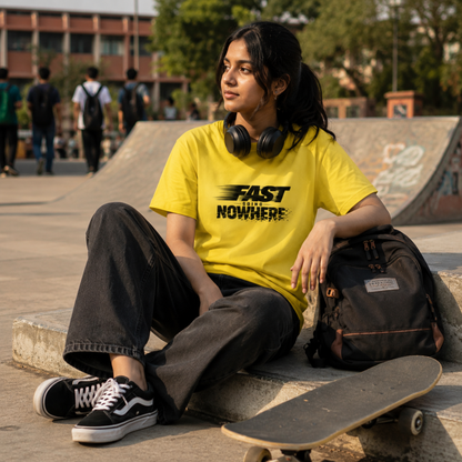 Fast Going Nowhere Graphic Tee – Unisex Streetwear