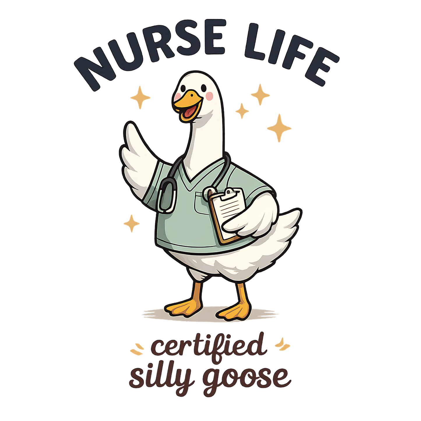 Silly Goose Nurse Tee — Funny Nurse Life Unisex T-Shirt
