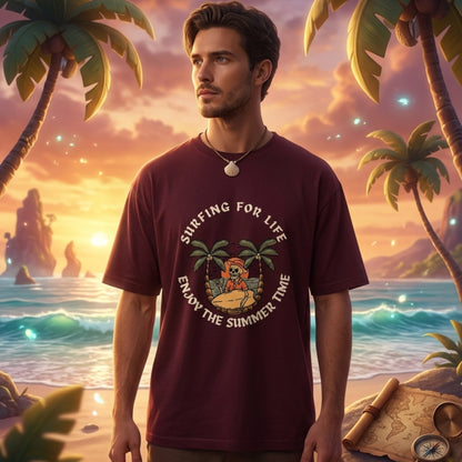 Enjoy The Summer Time Unisex T-Shirt | Summer Vibe Graphic Tee | Beach Summer Graphic Shirt