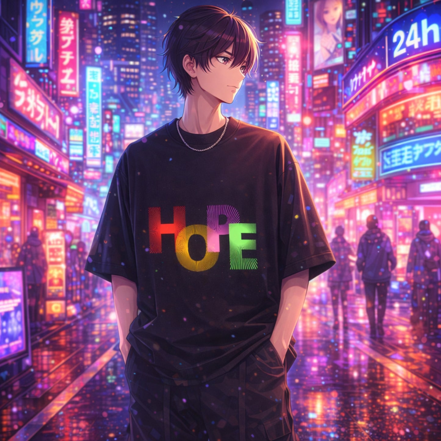 Hope Motivational Unisex Oversized Tee | Trendy Graphic Cotton T-Shirt India