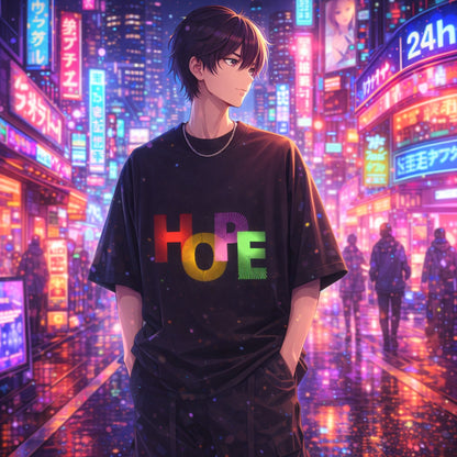 Hope Motivational Unisex Oversized Tee | Trendy Graphic Cotton T-Shirt India