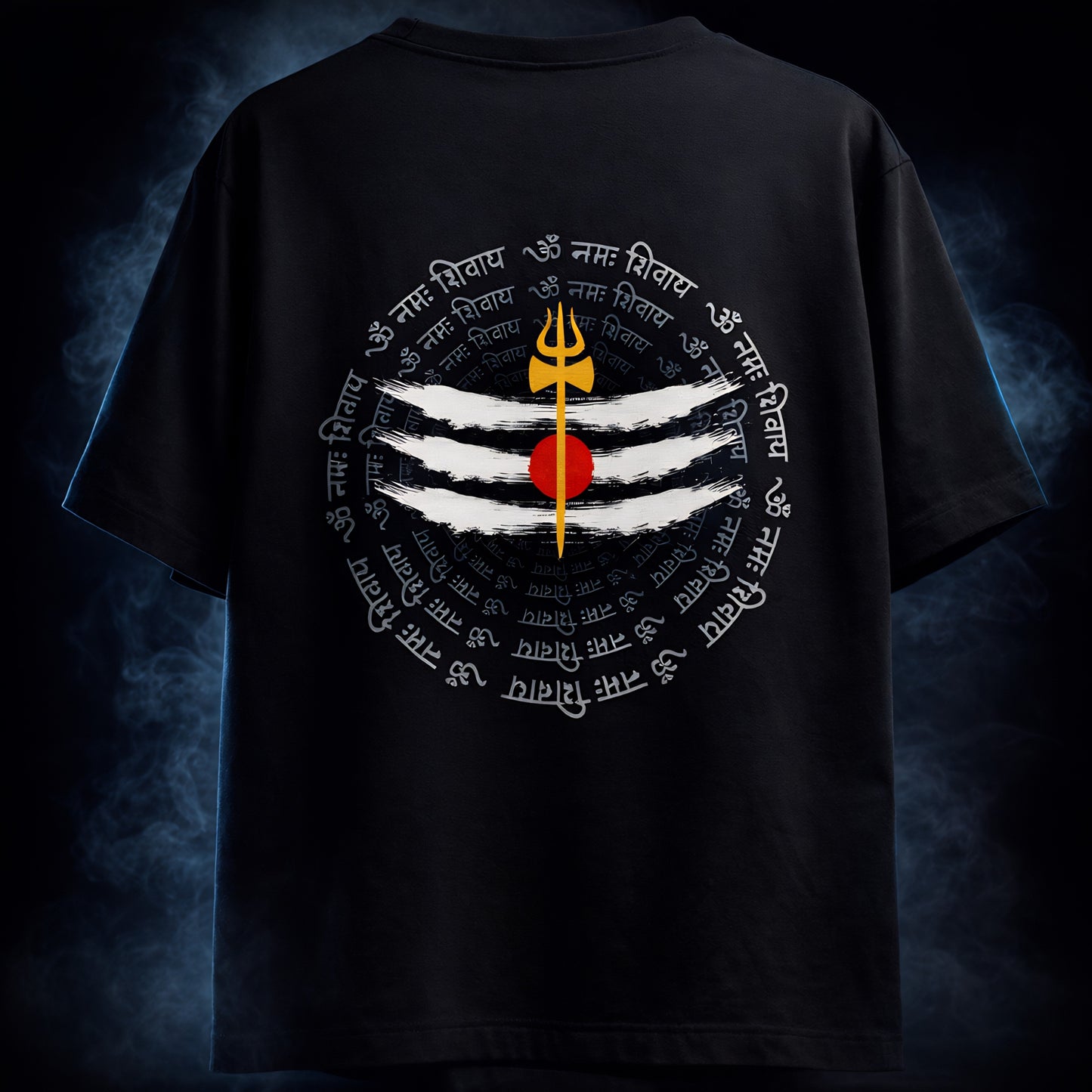 Om Namah Shivaya Mantra T-Shirt | Lord Shiva Trishul Design | Unisex Spiritual Tees