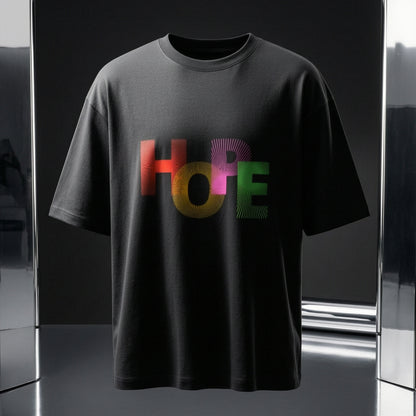 Hope Motivational Unisex Oversized Tee | Trendy Graphic Cotton T-Shirt India