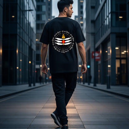 Om Namah Shivaya Mantra T-Shirt | Lord Shiva Trishul Design | Unisex Spiritual Tees
