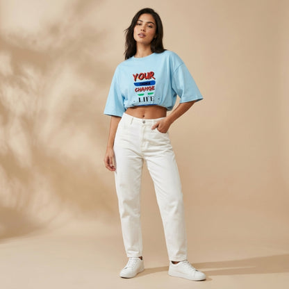 Premium Oversized Motivational Tee | Your Choice Change Your Life T-Shirt