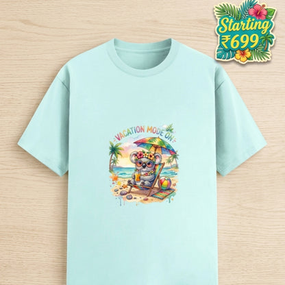 Trendy Beachwear Tee | Vacation Mode On Koala Graphic T-Shirt Men Women