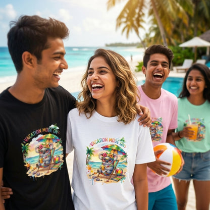 Trendy Beachwear Tee | Vacation Mode On Koala Graphic T-Shirt Men Women